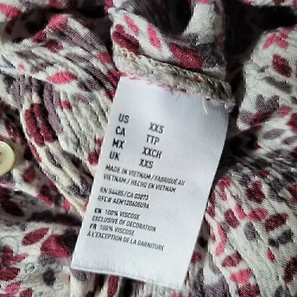 American Eagle Outfitters Short Ditsy Floral Cottagecore Casual Beach Sun Dress - Picture 11 of 13